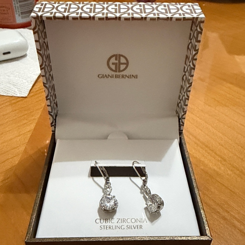 Giani Bernini Sterling Silver Drop Earrings - Picture 4 of 4